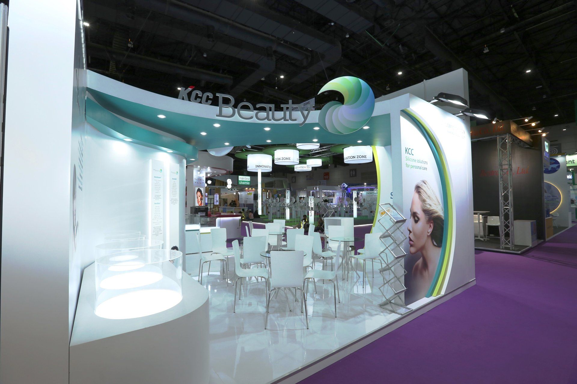 KCC Beauty @ in-cosmetics Asia 2016. Booth designed and built by Essential Global Fairs.