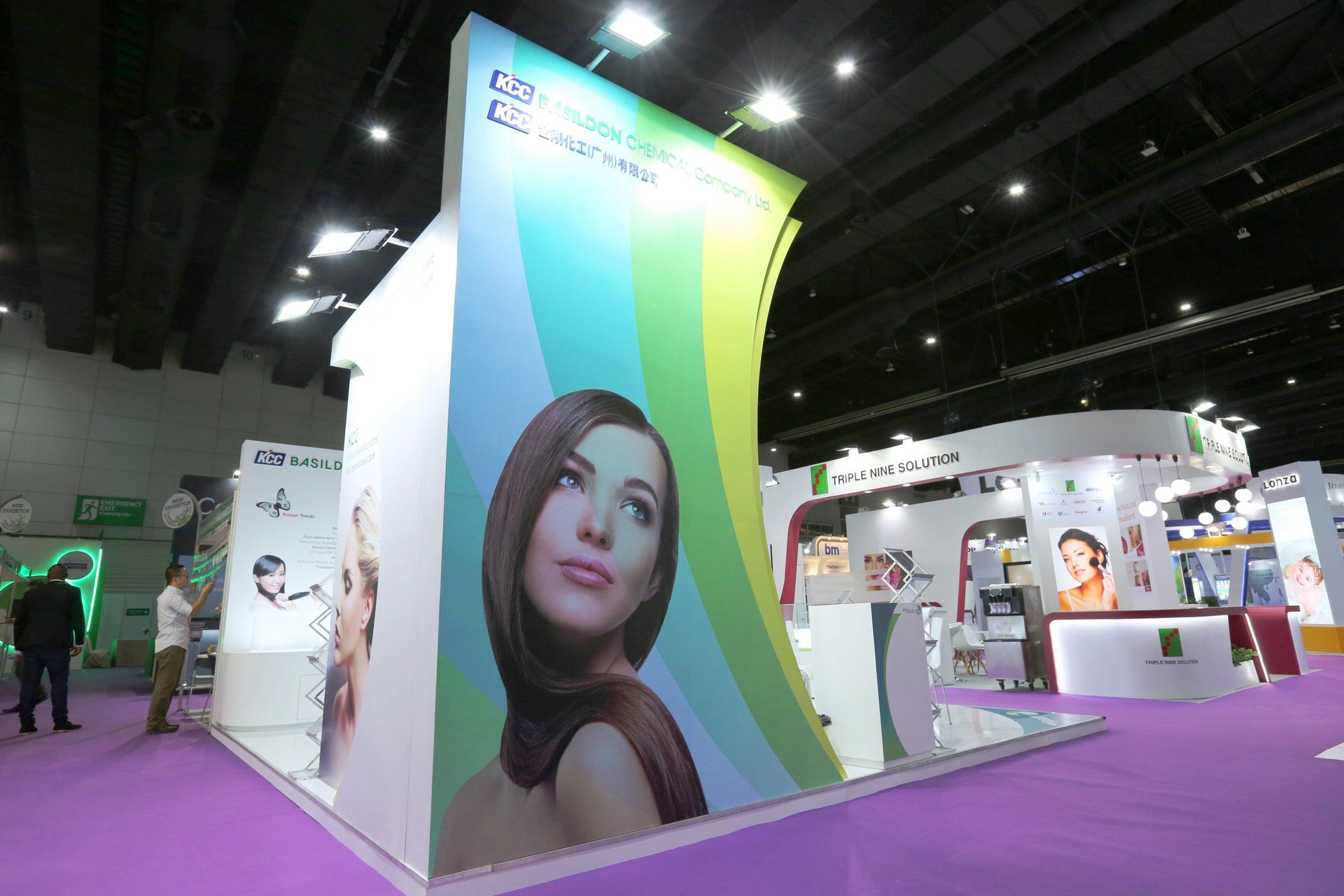 KCC Beauty @ in-cosmetics Asia 2016. Booth designed and built by Essential Global Fairs.