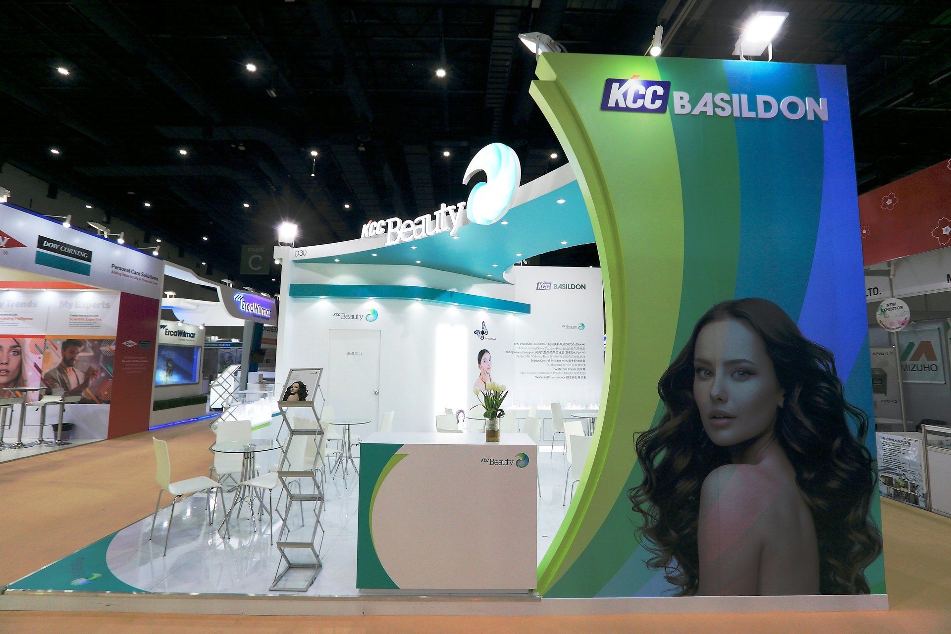 KCC Beauty @ in-cosmetics Asia 2017. Booth designed and built by Essential Global Fairs.