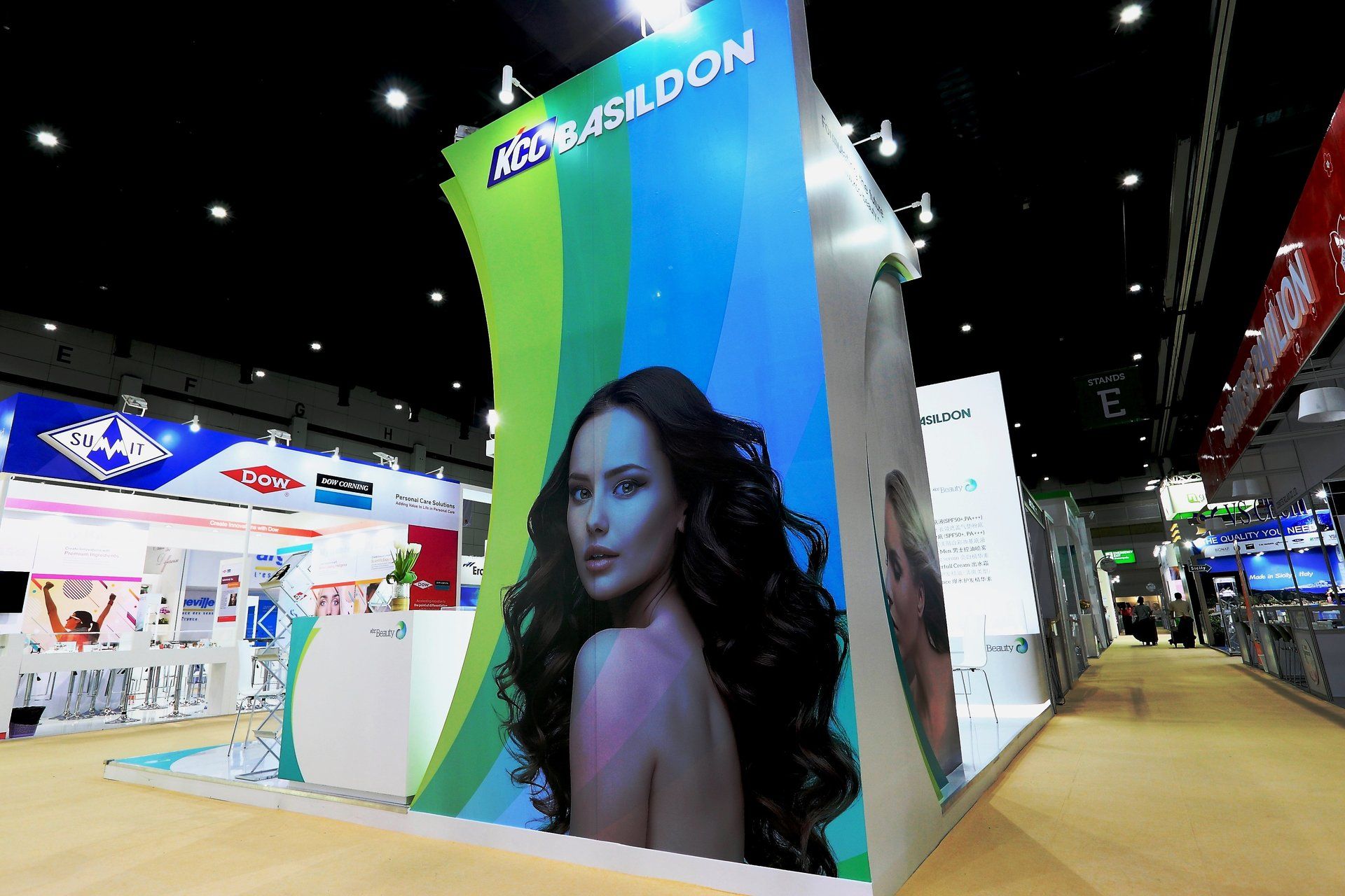 KCC Beauty @ in-cosmetics Asia 2017. Booth designed and built by Essential Global Fairs.