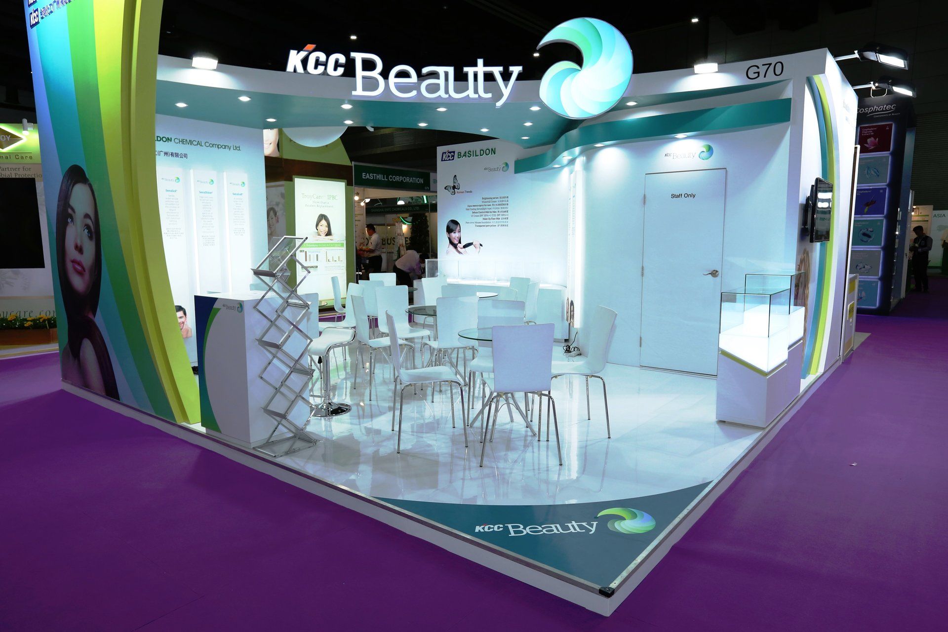 KCC Beauty @ in-cosmetics Asia 2016. Booth designed and built by Essential Global Fairs.