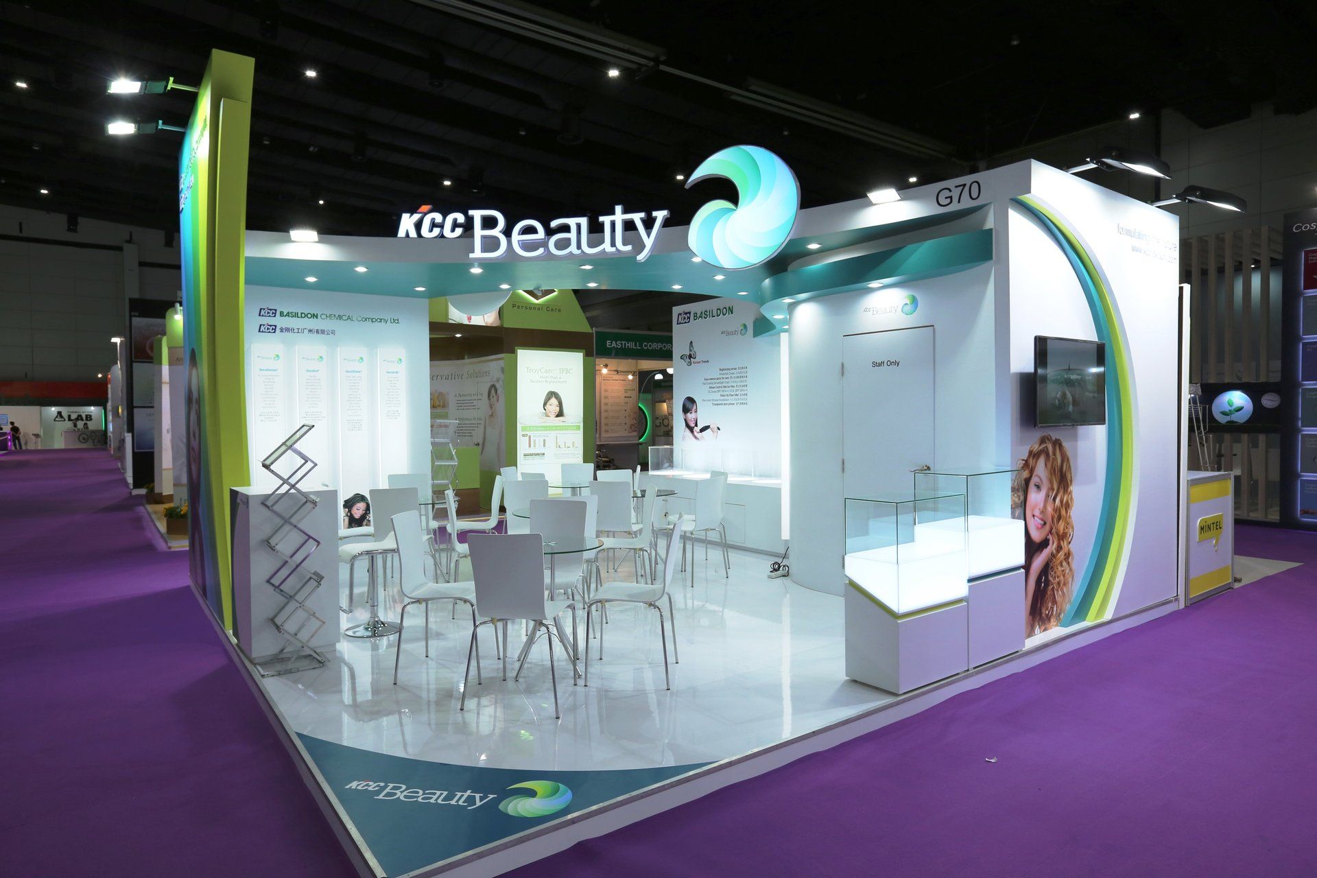 KCC Beauty @ in-cosmetics Asia 2016. Booth designed and built by Essential Global Fairs.
