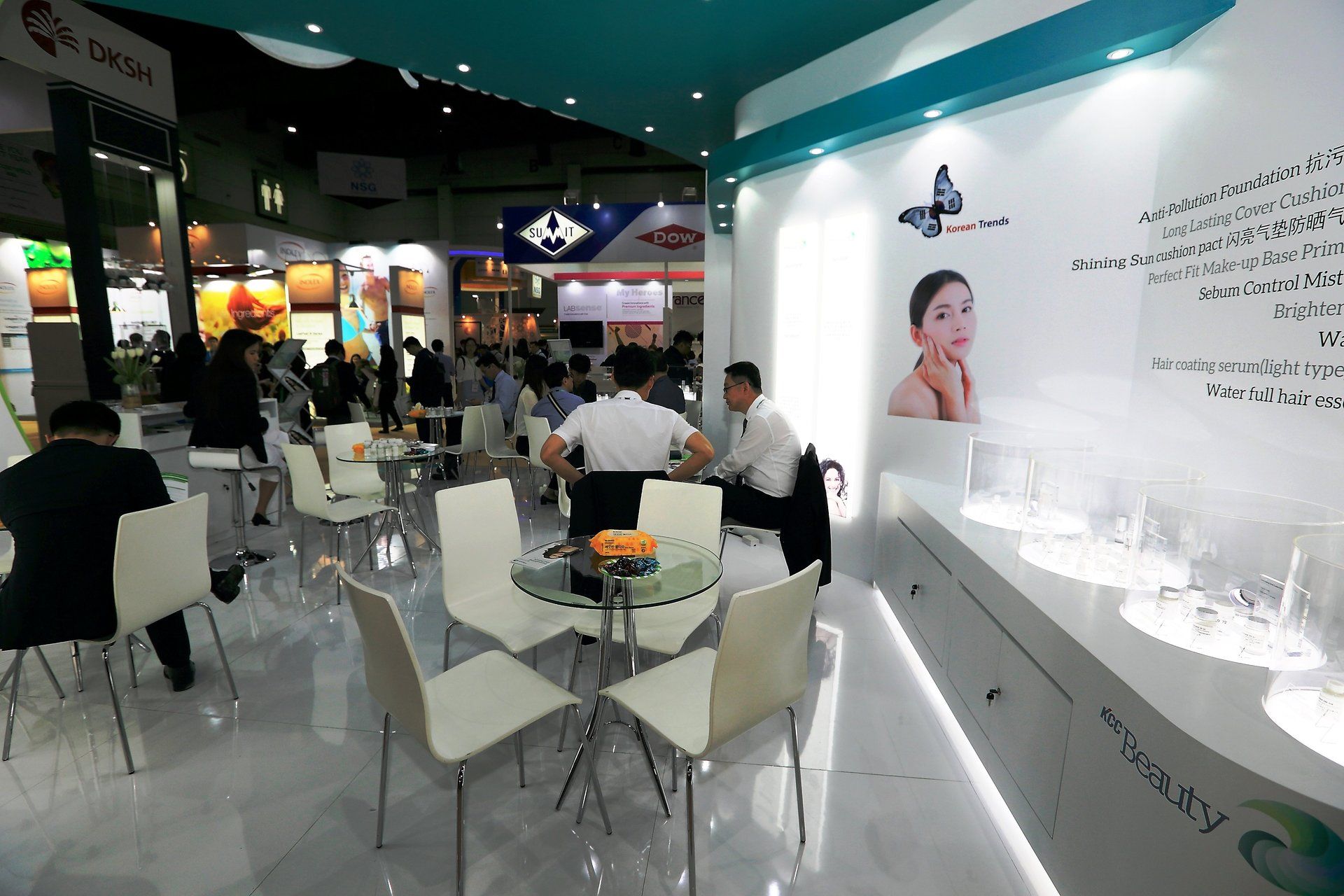 KCC Beauty @ in-cosmetics Asia 2017. Booth designed and built by Essential Global Fairs.