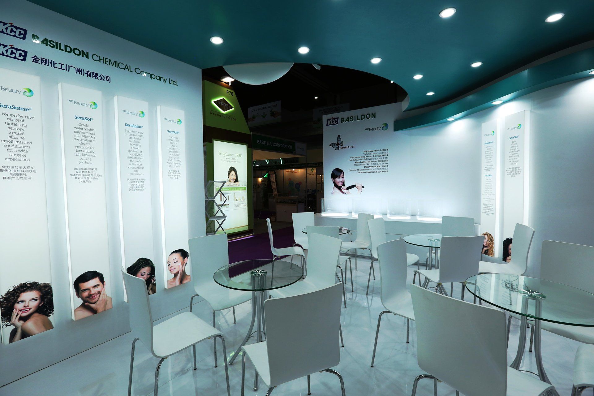 KCC Beauty @ in-cosmetics Asia 2016. Booth designed and built by Essential Global Fairs.