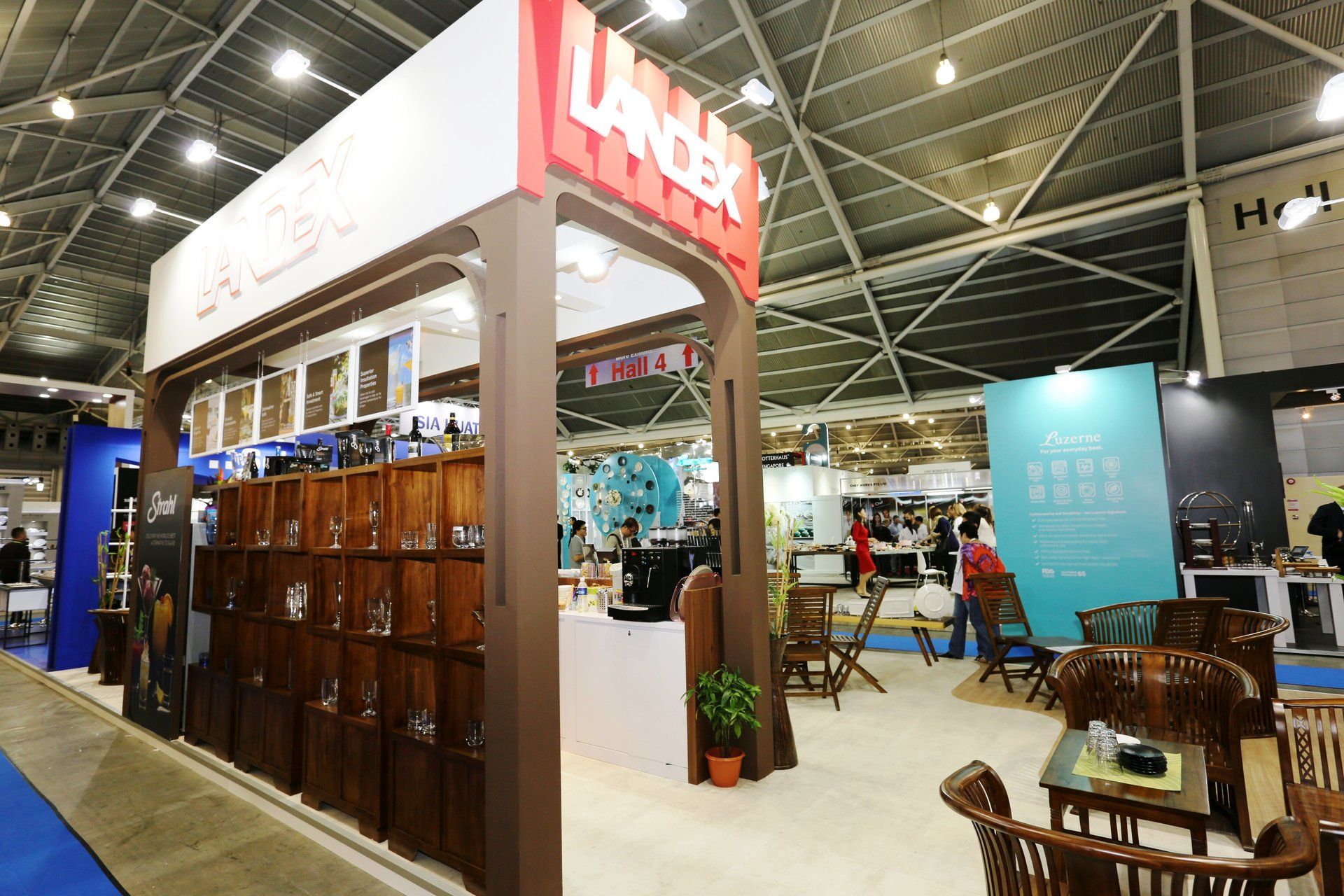 Landex @ Food & Hotel Asia 2016. Booth designed and built by Essential Global Fairs.