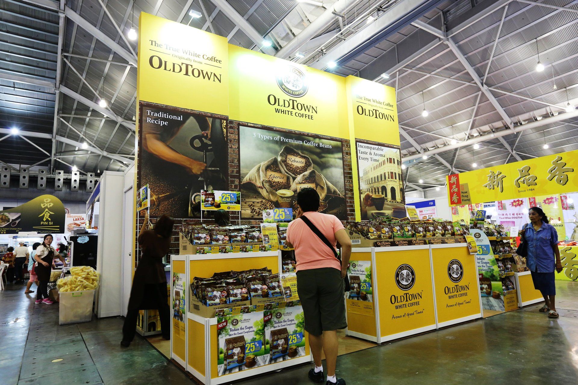 Oldtown Coffee @ Food and Beverage Fair 2014. Booth designed and built by Essential Global Fairs.