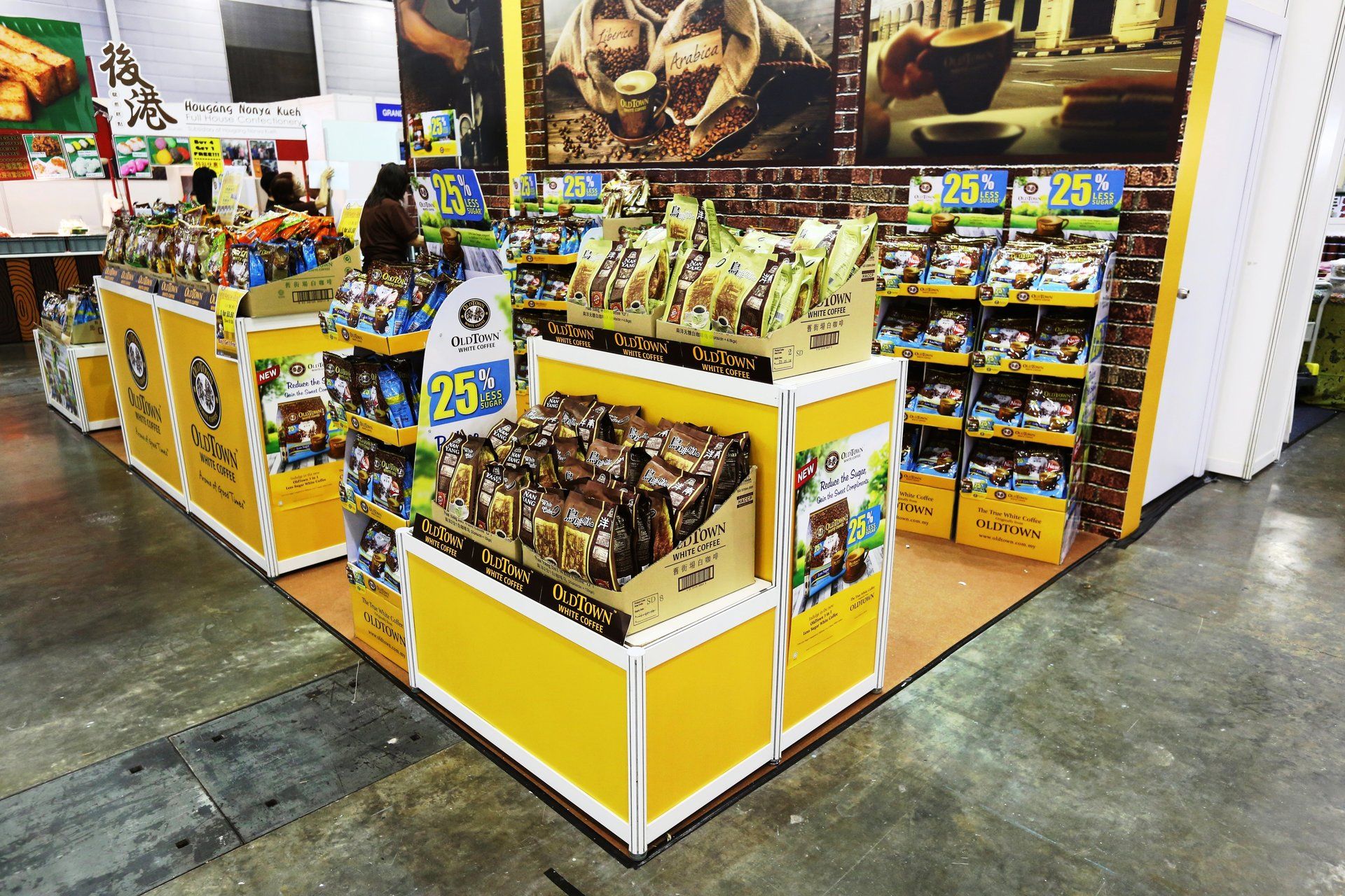 Oldtown Coffee @ Food and Beverage Fair 2014. Booth designed and built by Essential Global Fairs.