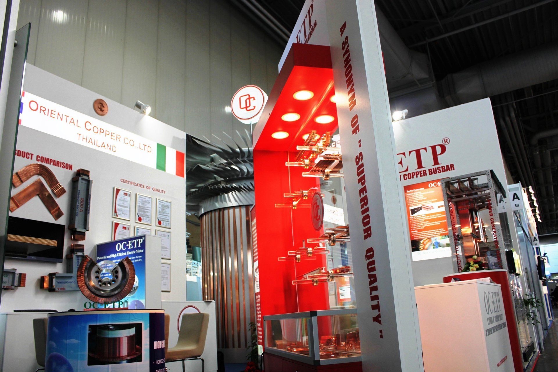 Oriental Copper @ Hannover Messe 2011. Booth designed and built by Essential Global Fairs.