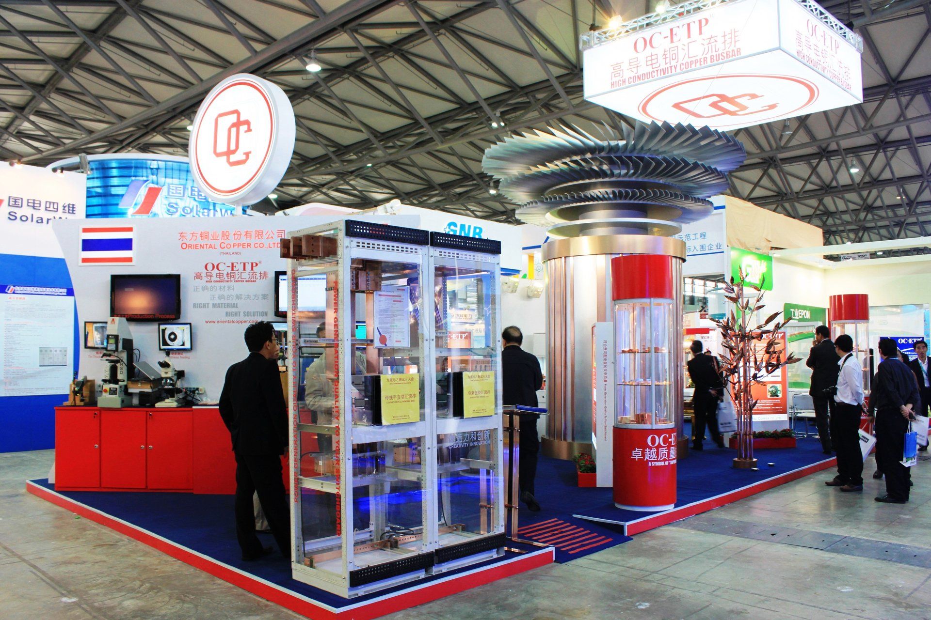 Oriental Copper @ China E-power 2011. Booth designed and built by Essential Global Fairs.