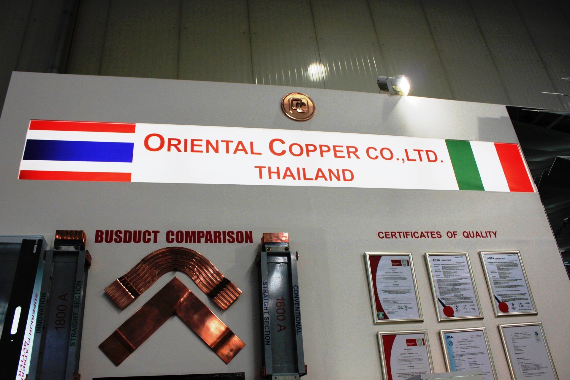 Oriental Copper @ Hannover Messe 2011. Booth designed and built by Essential Global Fairs.