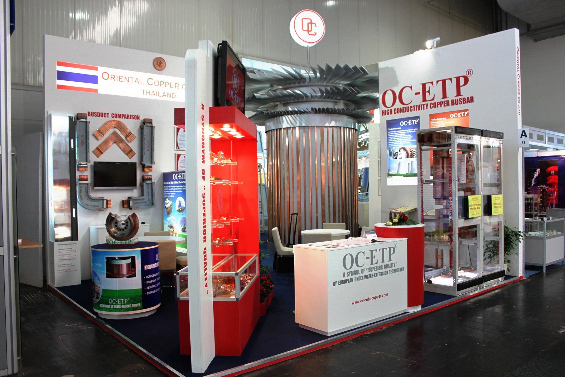 Oriental Copper @ Hannover Messe 2011. Booth designed and built by Essential Global Fairs.