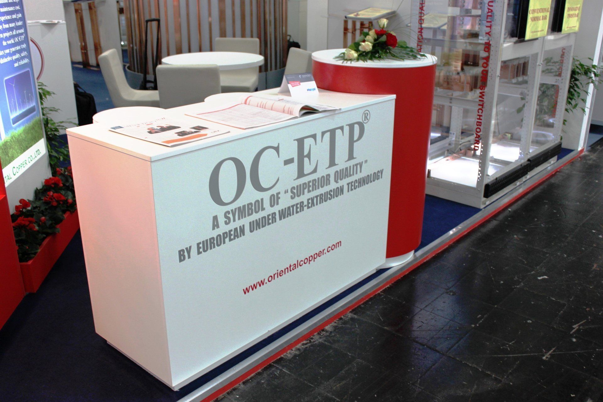 Oriental Copper @ Hannover Messe 2011. Booth designed and built by Essential Global Fairs.