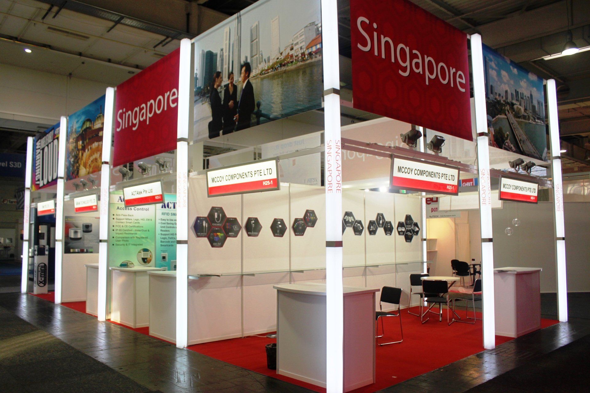 Singapore Pavilion @ CeBIT 2012. Booth designed and built by Essential Global Fairs.