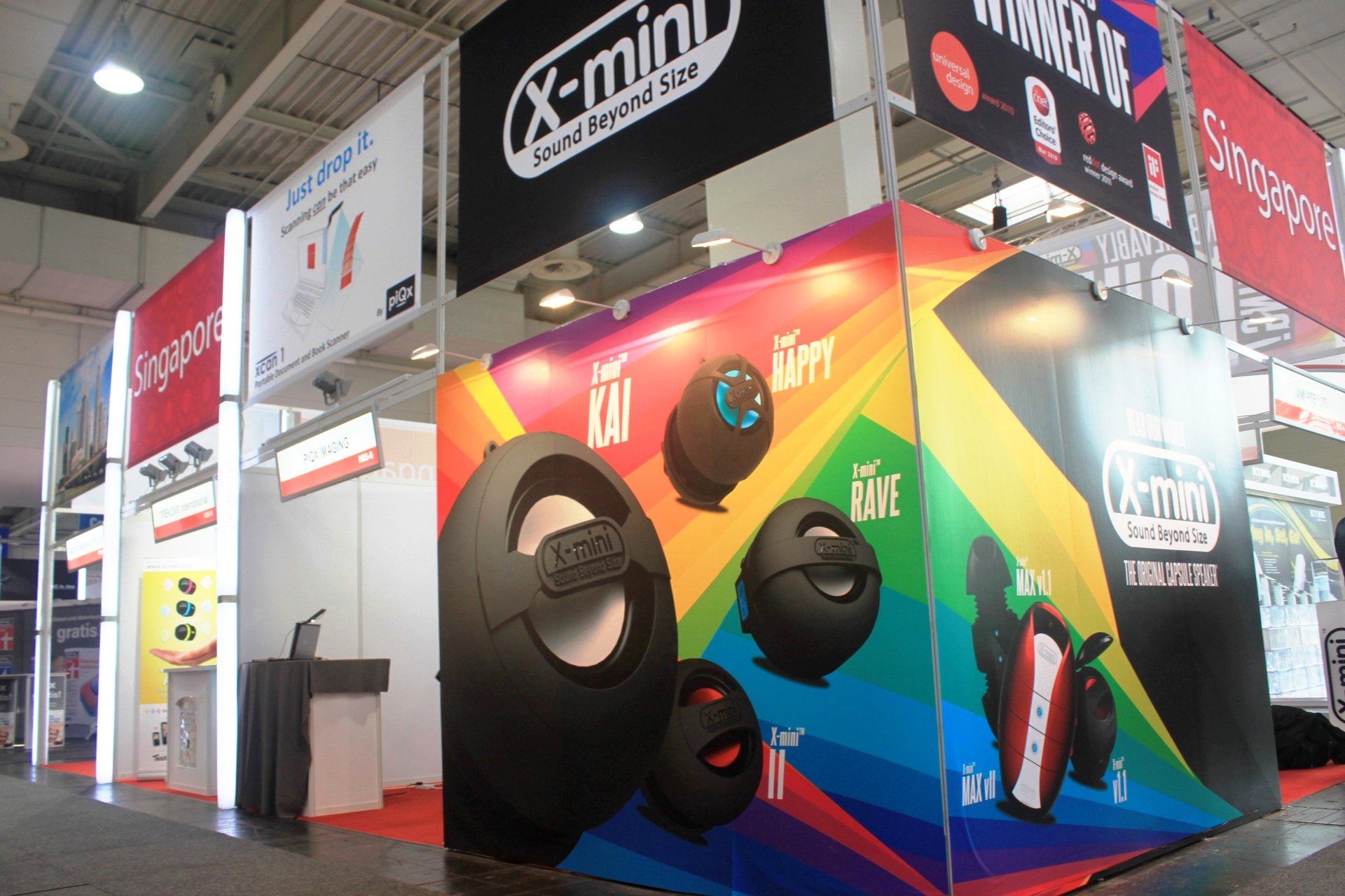 Singapore Pavilion @ CeBIT 2012. Booth designed and built by Essential Global Fairs.