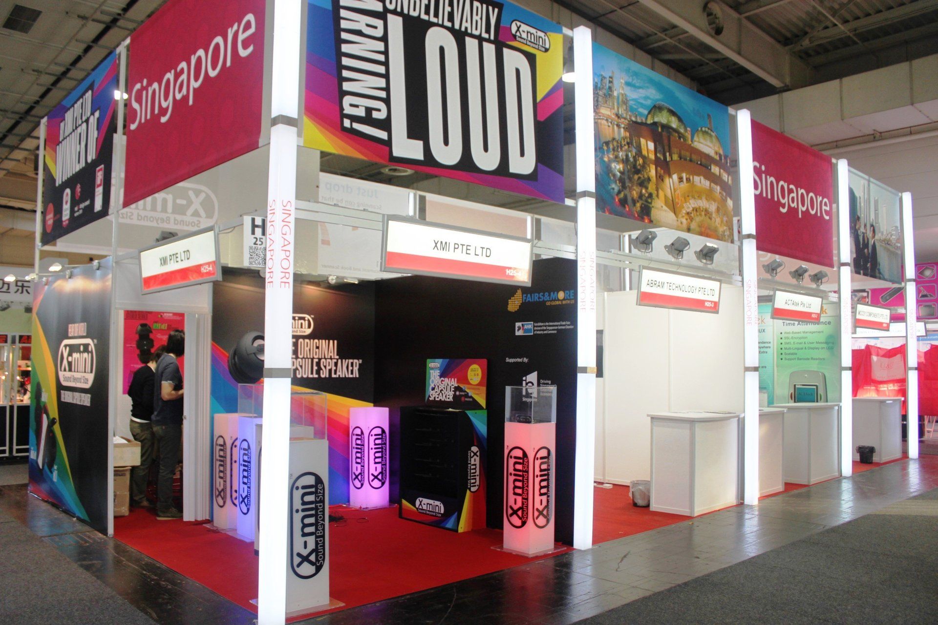 Singapore Pavilion @ CeBIT 2012. Booth designed and built by Essential Global Fairs.