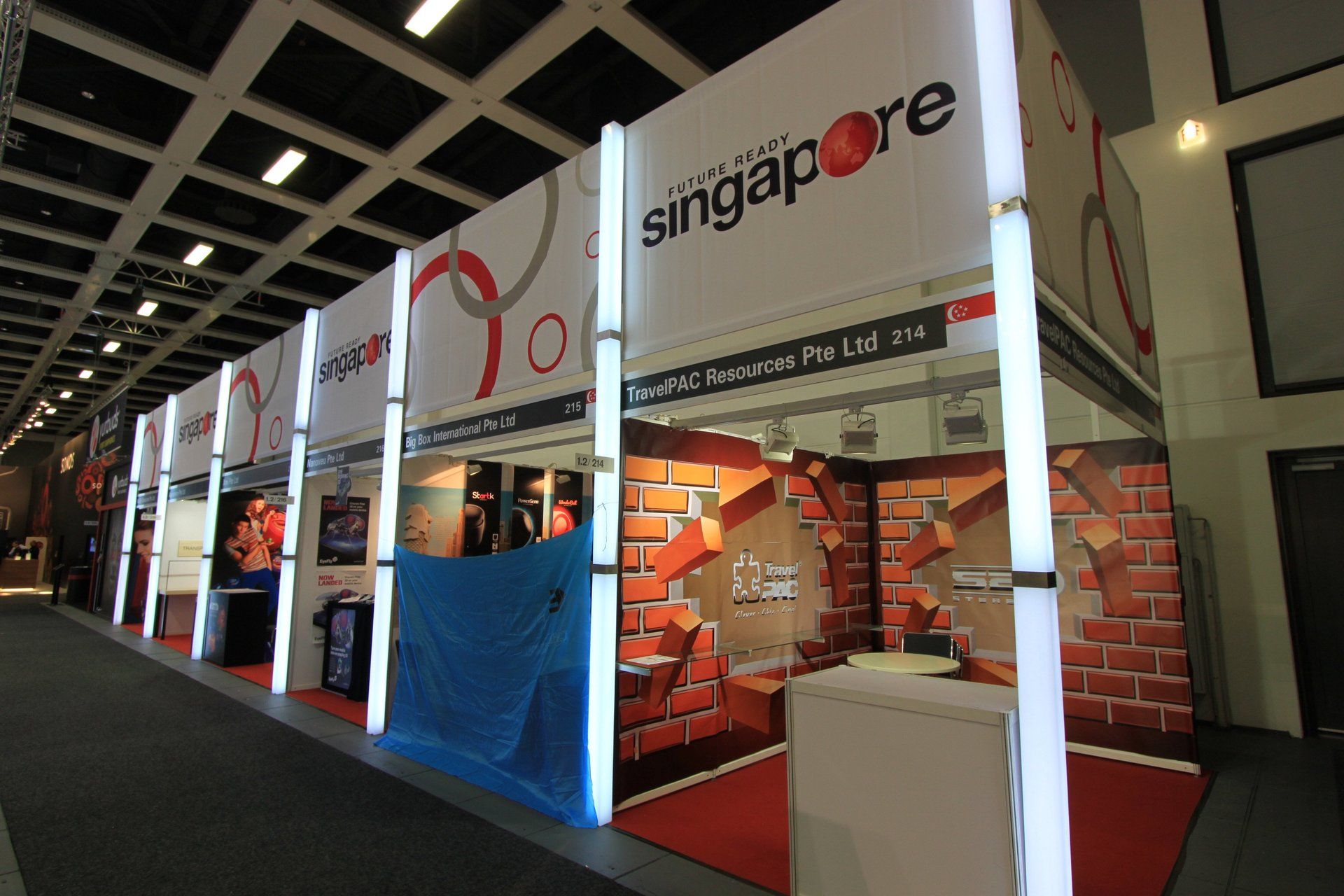 Singapore Pavilion @ CeBIT 2013. Booth designed and built by Essential Global Fairs.