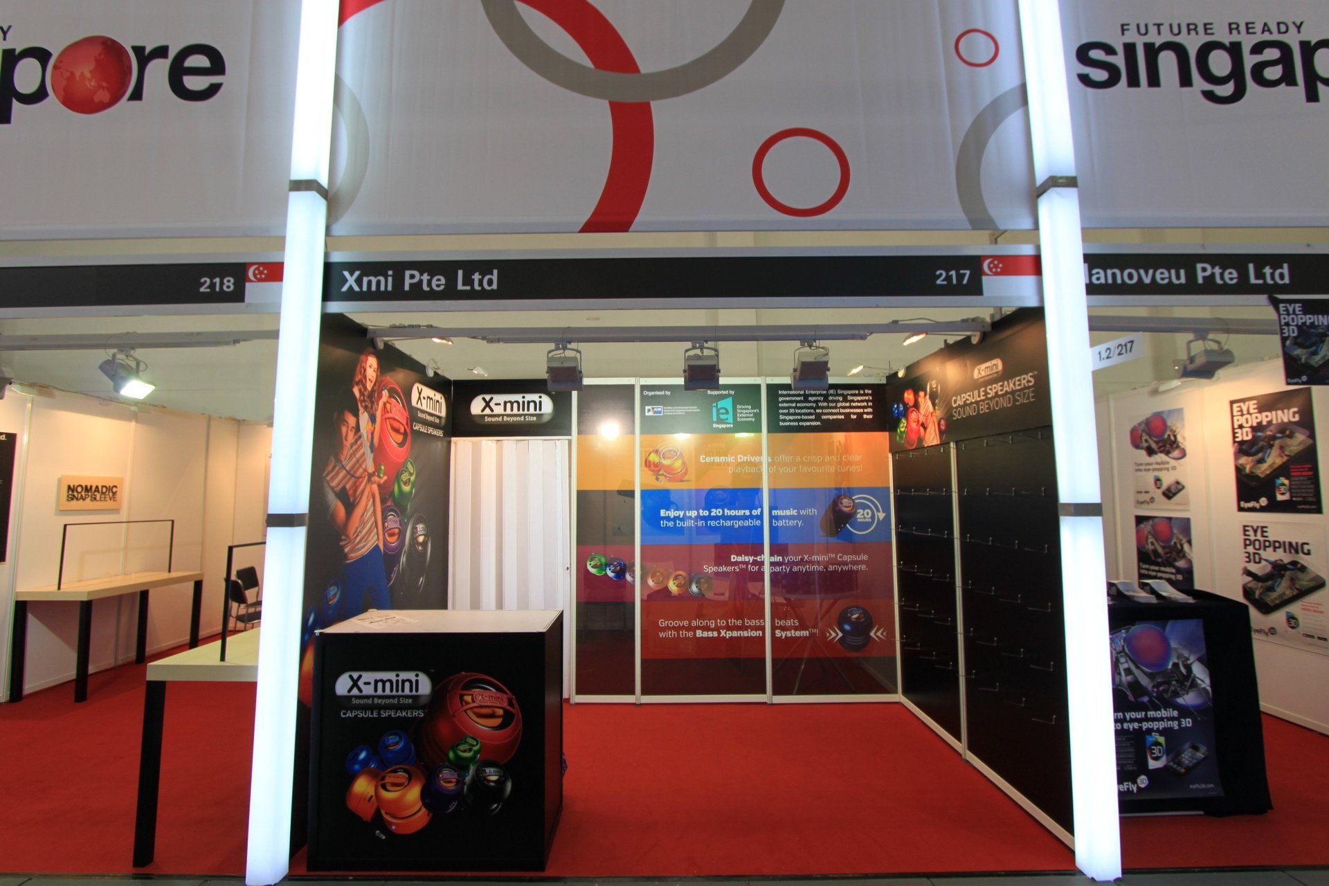 Singapore Pavilion @ CeBIT 2013. Booth designed and built by Essential Global Fairs.