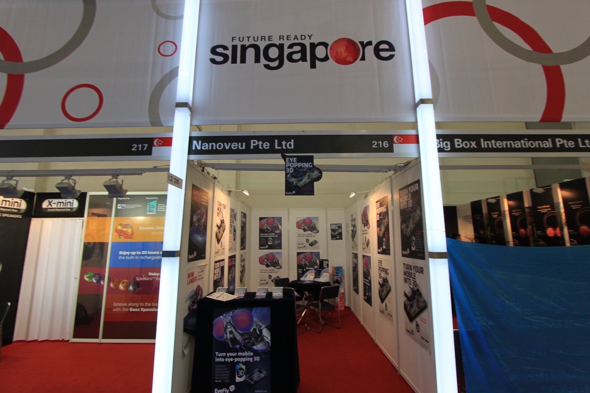 Singapore Pavilion @ CeBIT 2013. Booth designed and built by Essential Global Fairs.
