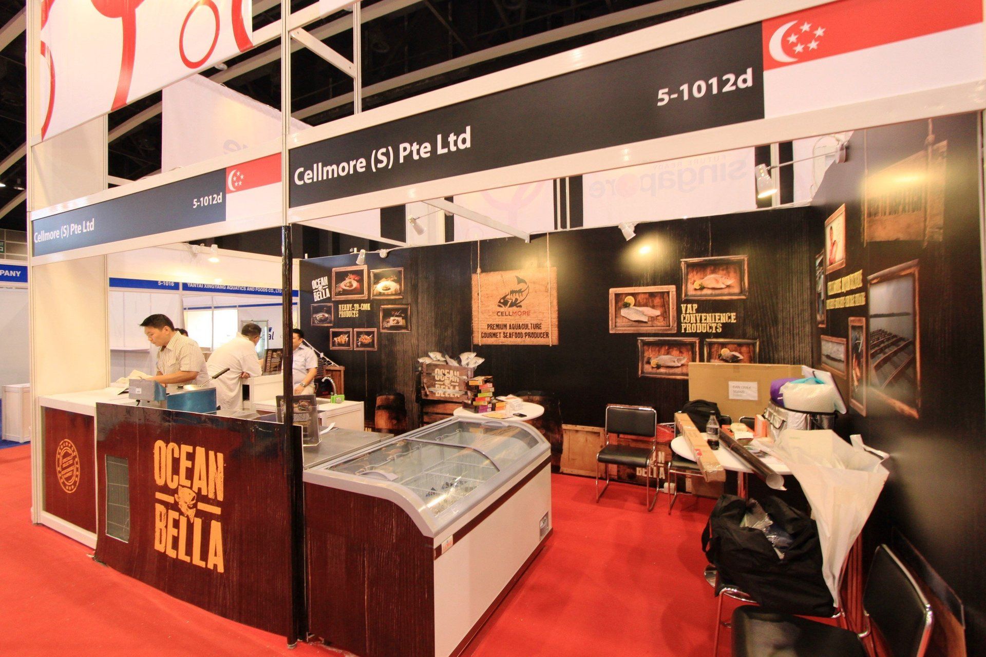 Singapore Pavilion @ Seafood Expo Asia 2013. Booth designed and built by Essential Global Fairs.