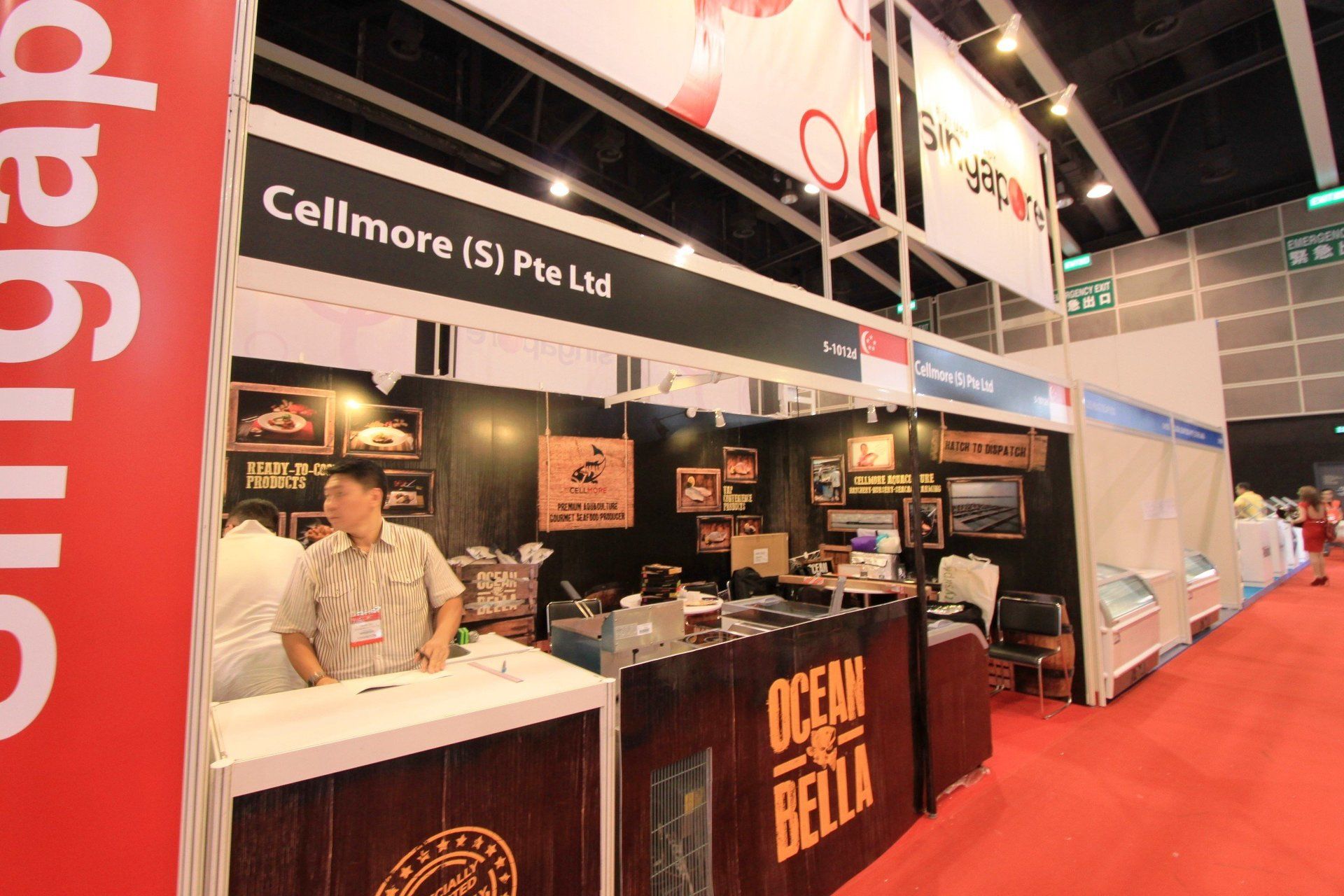 Singapore Pavilion @ Seafood Expo Asia 2013. Booth designed and built by Essential Global Fairs.