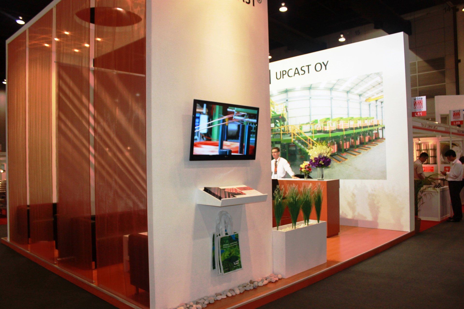 Upcast @ WIRE Southeast Asia 2011. Booth designed and built by Essential Global Fairs.
