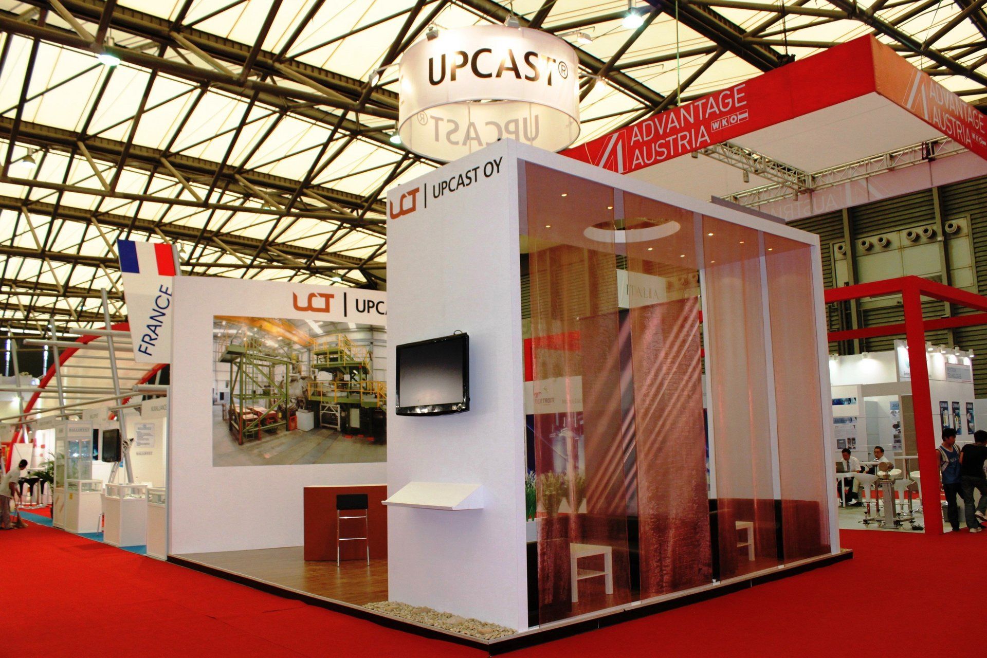 Upcast @ WIRE China 2010. Booth designed and built by Essential Global Fairs.