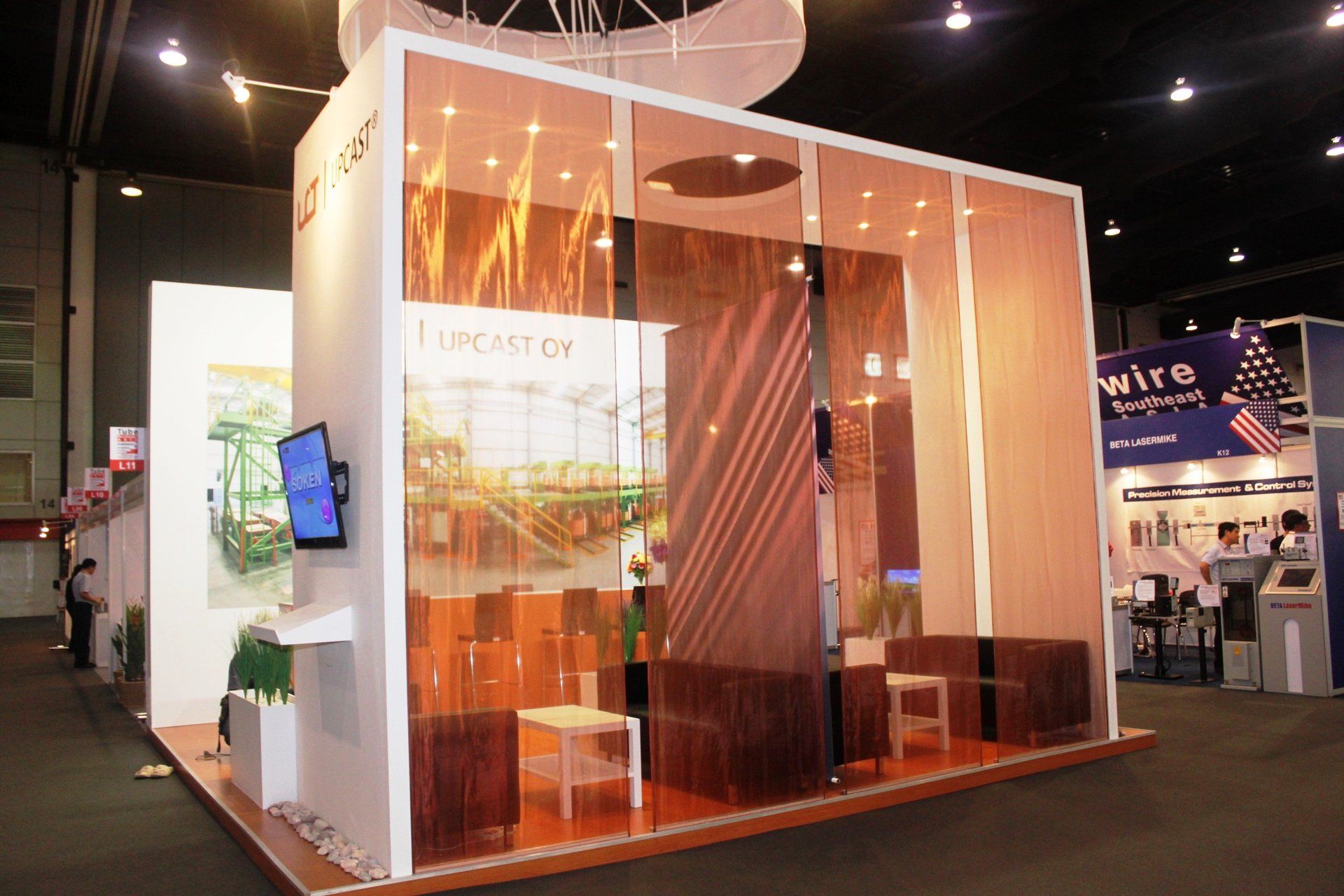 Upcast @ WIRE Southeast Asia 2011. Booth designed and built by Essential Global Fairs.