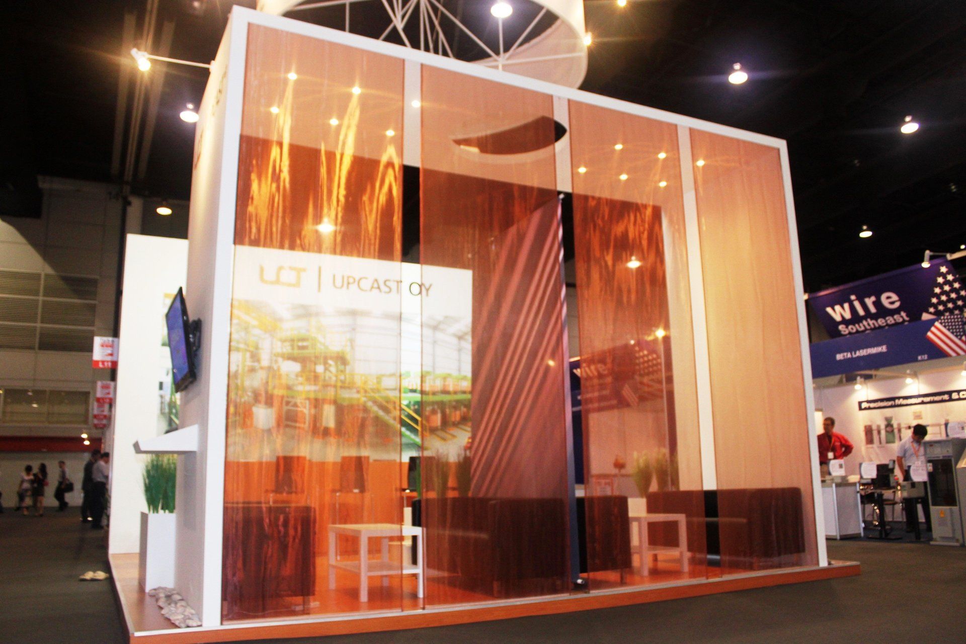 Upcast @ WIRE Southeast Asia 2011. Booth designed and built by Essential Global Fairs.