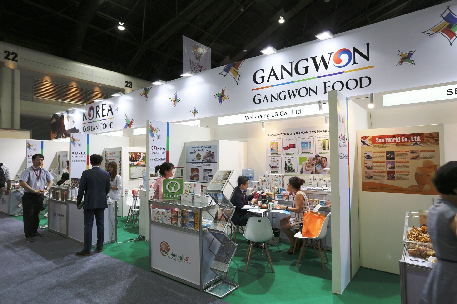 Korea Pavilion @ Thaifex 2015. Booth designed and built by Essential Global Fairs.