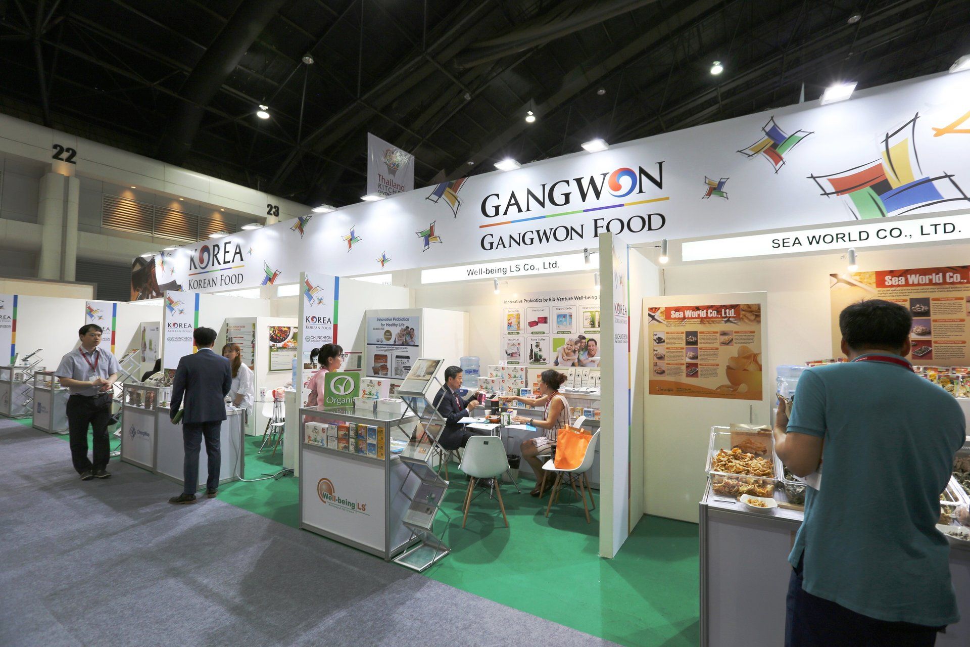 Korea Pavilion @ Thaifex 2015. Booth designed and built by Essential Global Fairs.