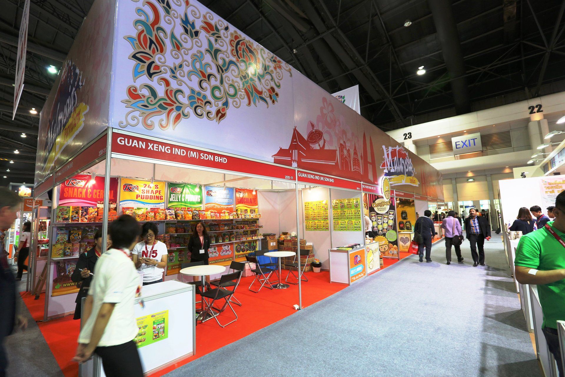 Malaysia Pavilion @ Thaifex 2015. Booth designed and built by Essential Global Fairs.