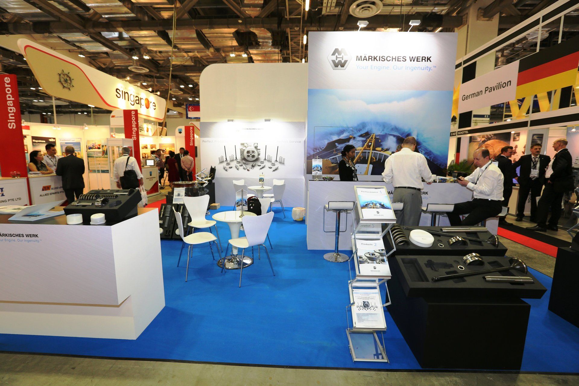 Markisches Werk @ Asia Pacific Maritime 2016. Booth designed and built by Essential Global Fairs.
