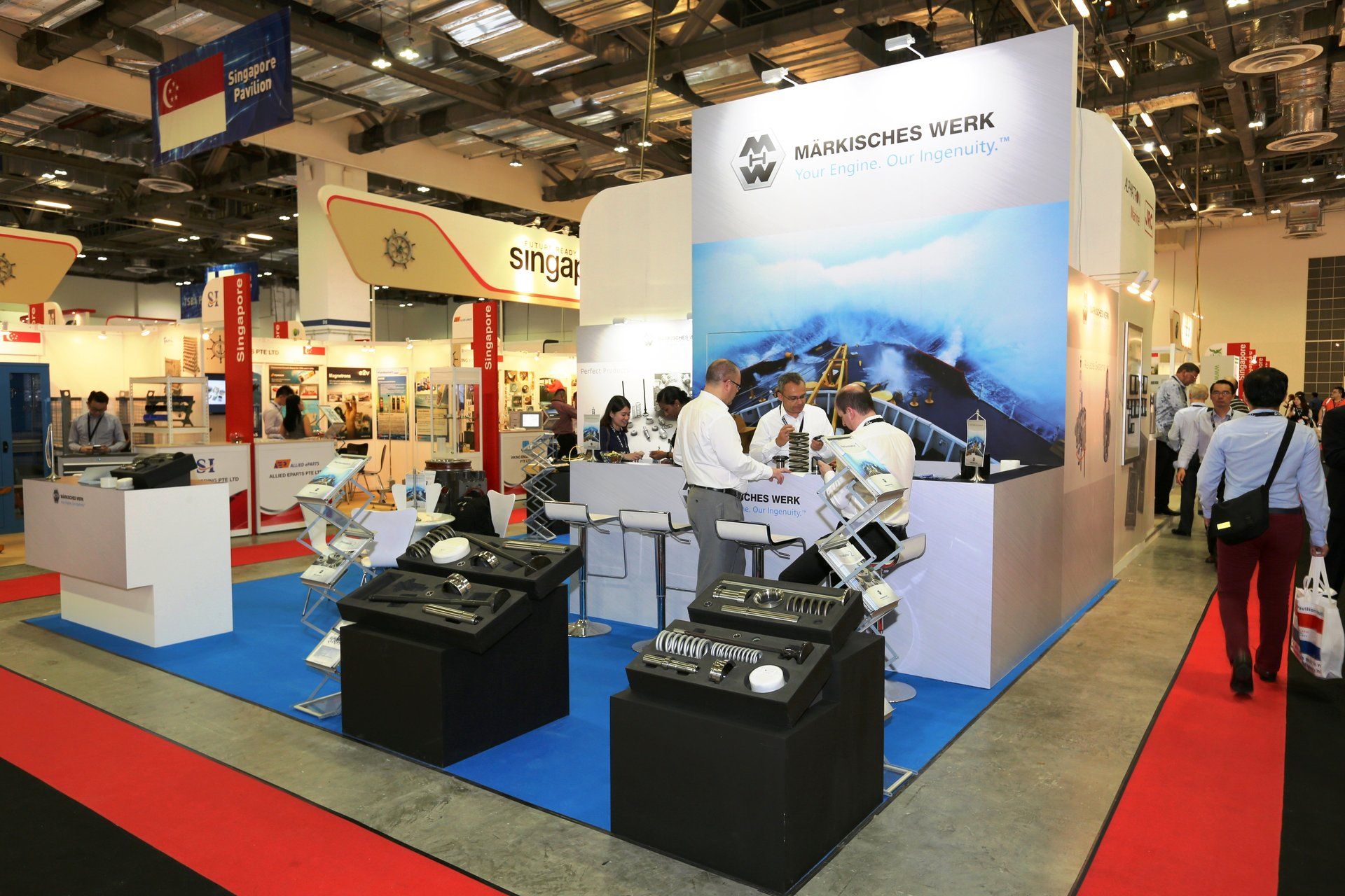Markisches Werk @ Asia Pacific Maritime 2016. Booth designed and built by Essential Global Fairs.