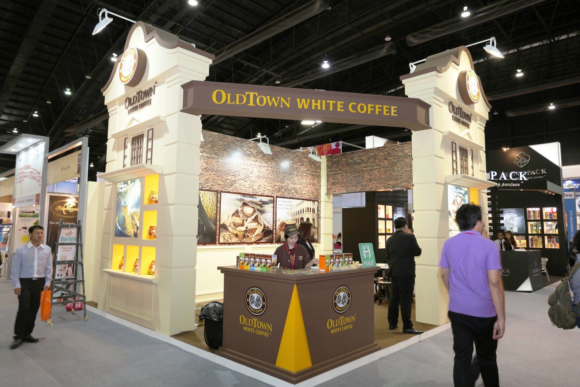 Oldtown Coffee @ Thaifex 2015. Booth designed and built by Essential Global Fairs.