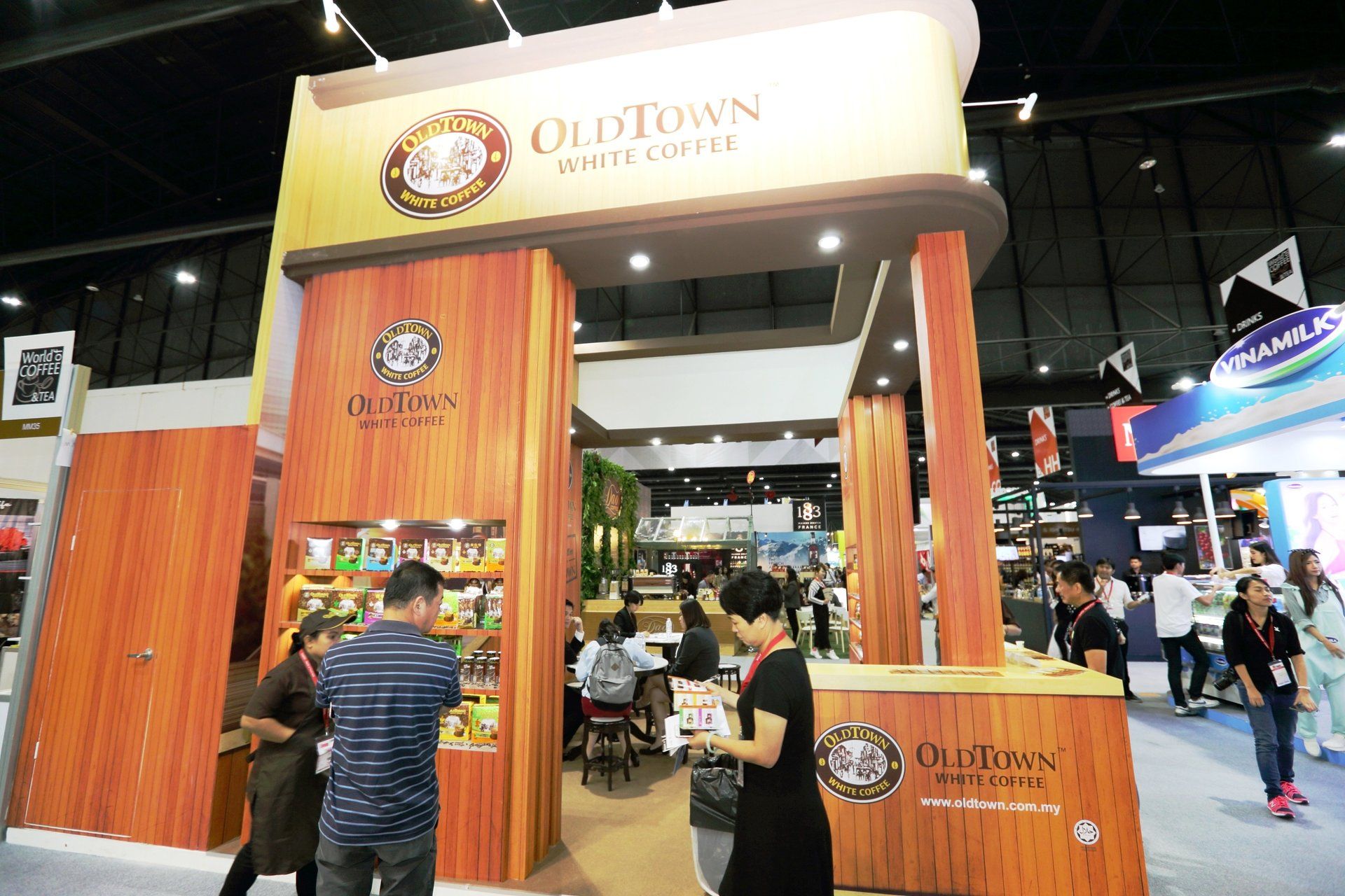 Oldtown Coffee @ Thaifex 2017. Booth designed and built by Essential Global Fairs.