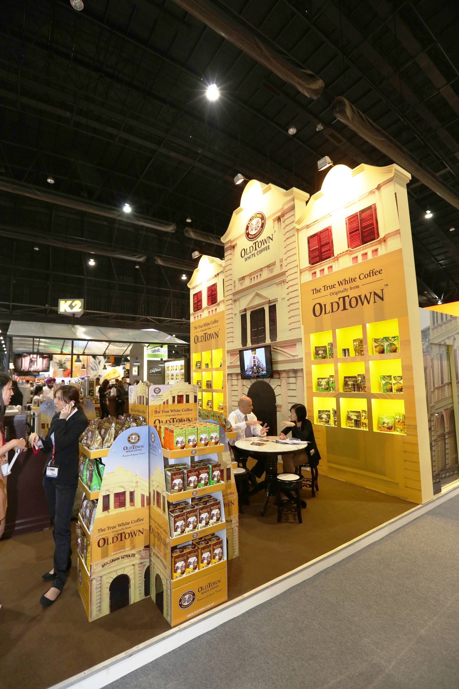 Oldtown Coffee @ Thaifex 2014. Booth designed and built by Essential Global Fairs.