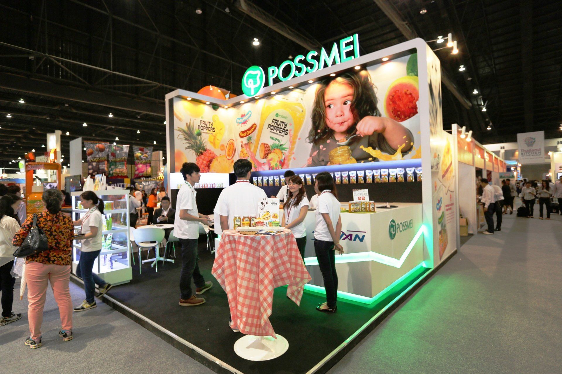 Possmei International @ Thaifex 2014. Booth designed and built by Essential Global Fairs.