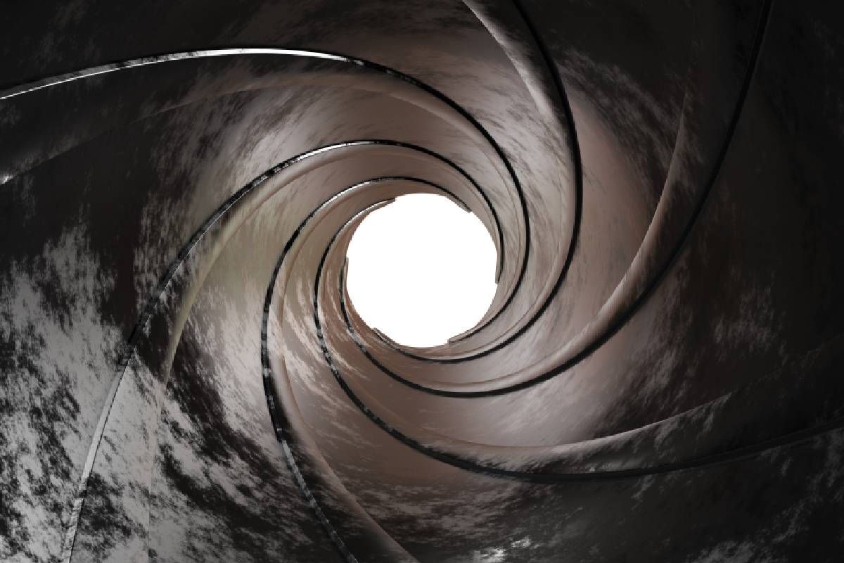 A 3D rendering of the inside of a gun barrel at Ammerman Arms near Cynthiana, KY