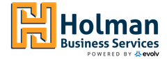 Holman Business Services logo with orange 