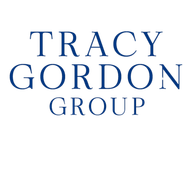 Tracy Gordon Group logo in navy blue text on a white background.