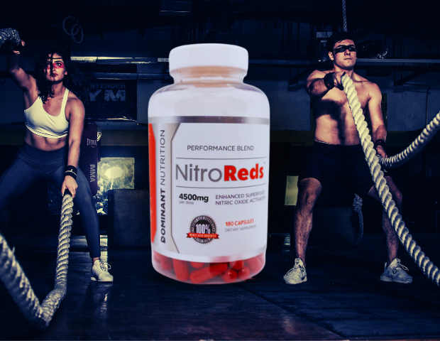 Nitro Reds Product in a gym with people working out