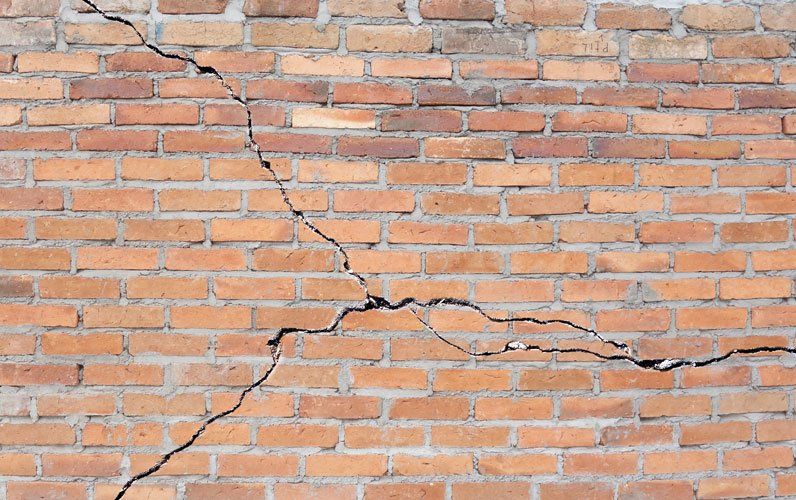 Cracked Brick Foundation — Wilmington, DE — DelVal Waterproofing