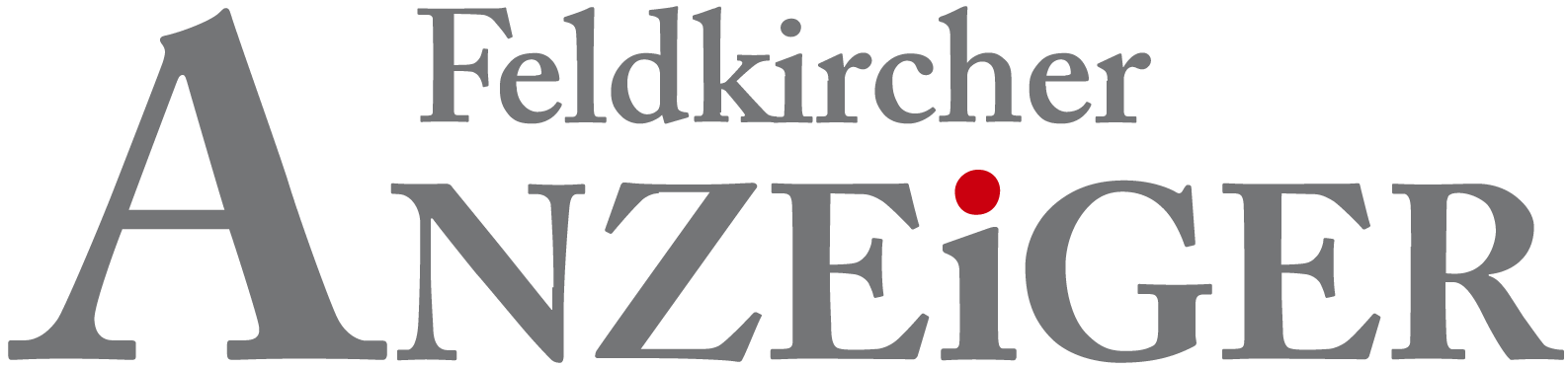 Ein Logo für den Feldkircher Anzeiger wird auf weißem Hintergrund angezeigt