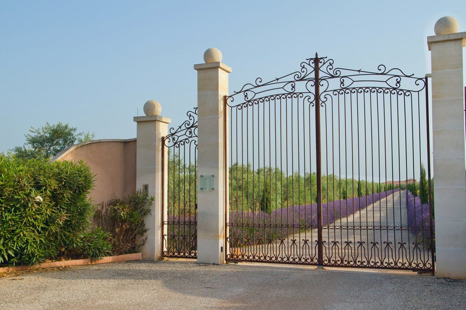 newly constructed gate in Mission Viejo