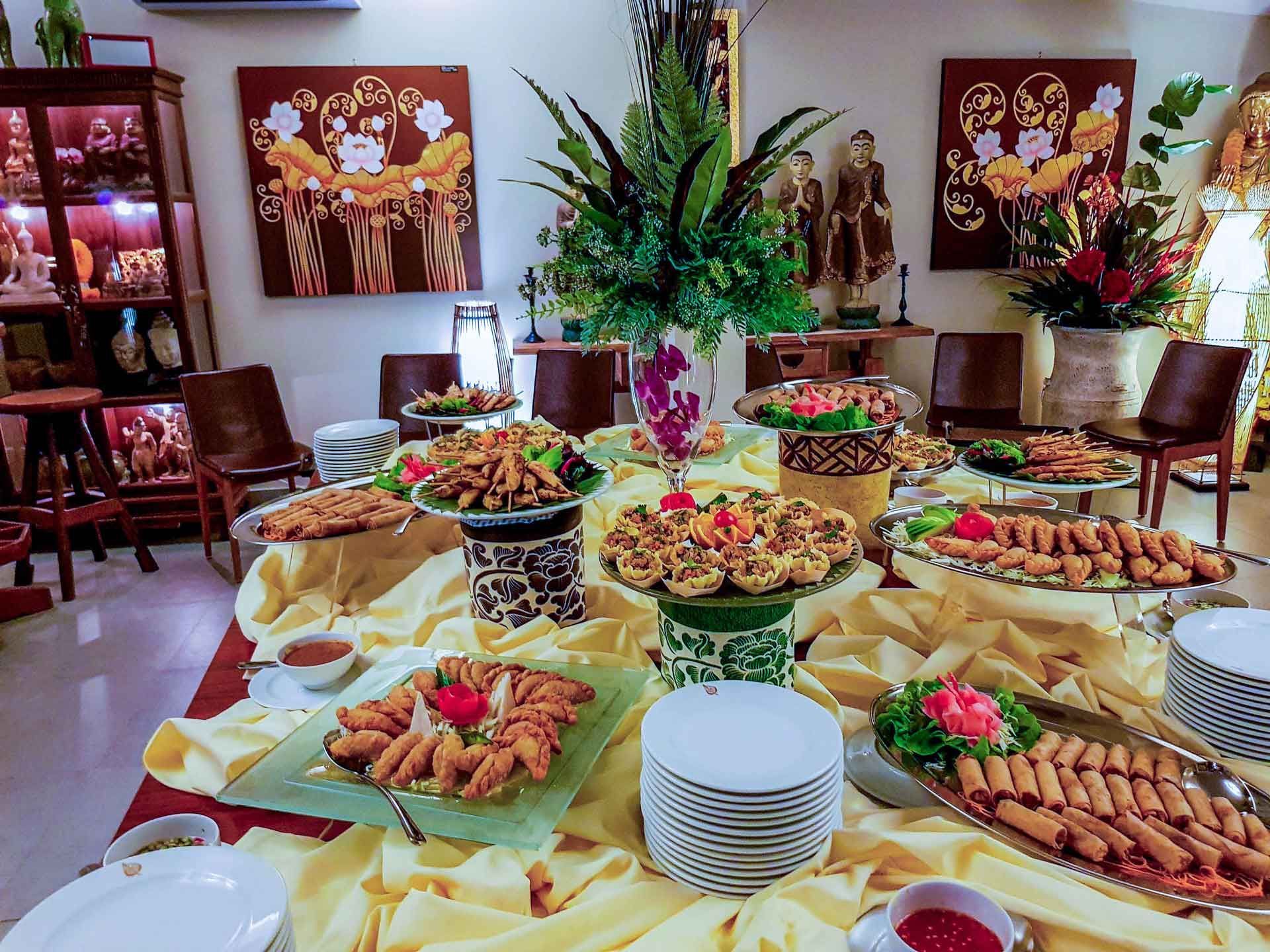 Variety of menus to choose from for your functions