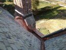 After Work Completed: Replaced Valley, Chimney Saddle & Parapet Wall Flashing