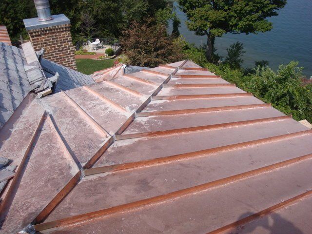 Copper Dormer Rooftop with Standing Seams