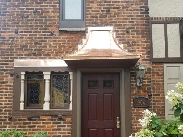 After: Custom Copper Awning