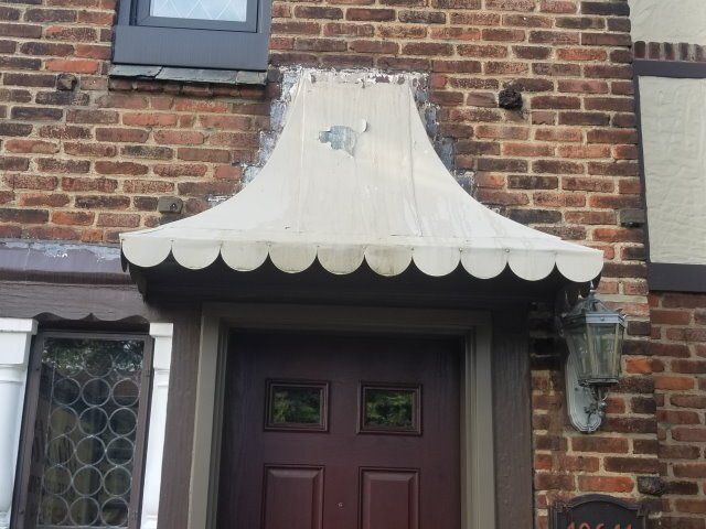 Before: Custom Copper Awning