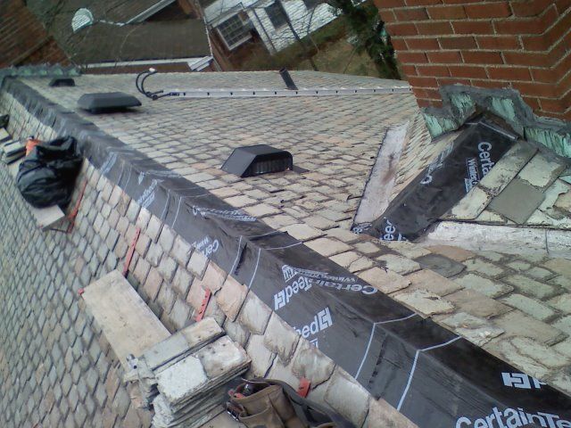 Removed Ridge Tiles & Installed Ice Guard